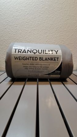 Tranquility 12 lb Weighted Blanket, Gray, Multiple Available