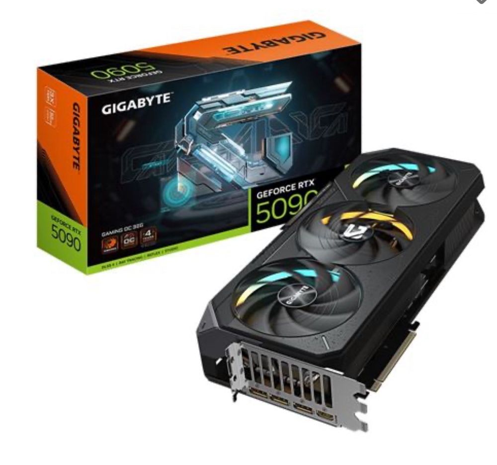 Gigabyte NVIDIA GeForce RTX 5090 Gaming Overclocked Triple Fan 32GB GDDR7 PCIe 5.0 Graphics Card