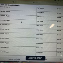 Fork Springs for a CR250r