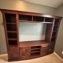 Solid Wood Entertainment center 