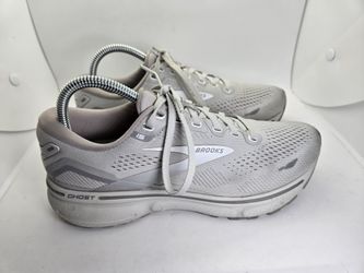 Brooks Ghost 15 Shoes Women's 8 B Grey Road Running Athletic Workout Sneakers