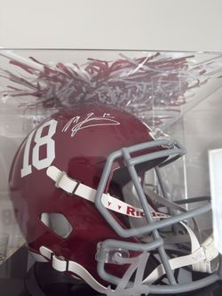 Mac Jones Signed Alabama Helmet 