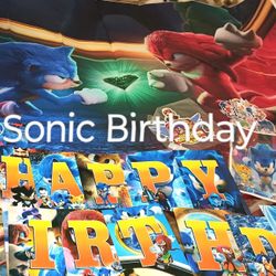Sonic the Hedgehog Birthday Party  Decorations/Party Supply