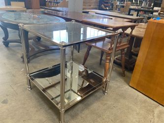 Thaddeus Style Square Metal Side Table