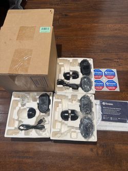Swann Wire-Free 1080p Security Cameras – 5 Pack (Black) – Model SOWIFI-CAMBPK5-GL / SWIFI-CAM Complete 5-Camera Set – Open Box / Like New Condition Th