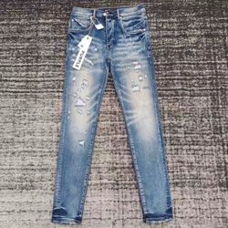 Purple jeans