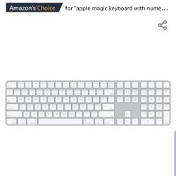 APPLE Magic Wireless Bluetooth Keyboard with Touch ID & Numeric Keypad MK2C3LL/A NEVER USED 