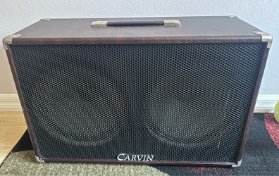 Carvin 2x12 Cabinet for Electric Guitar Amp, Celestion Vintage 30