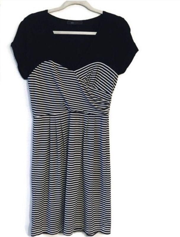 BCBG Maxazria Beautiful Striped Midi Dress For Sale!!! BCBG Maxazria Beautiful Striped Midi Dress For Sale!!!