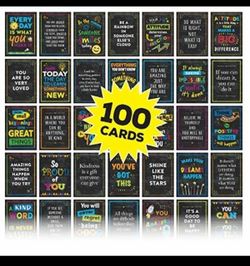 100 Motivational Inspirational Quote Cards Set