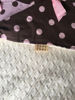 Bambini Carini Pink and Brown Baby Quilt