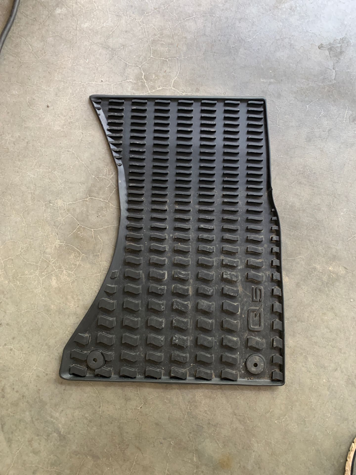 Audi Q5 passenger side floor mat.