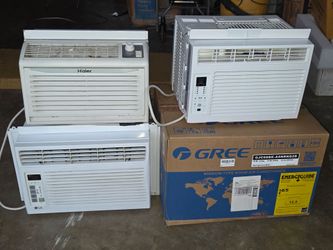 Lot of 4 Window Air Conditioners (GE / LG/Haier / GREE)