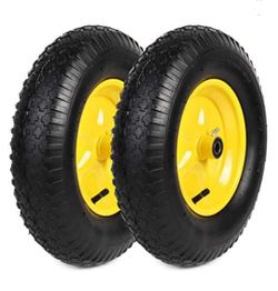 AR-PRO  4.8/4.0-8 Tire And Wheel Set, Universal Replacement For Tubed Tire Utility Equipment 