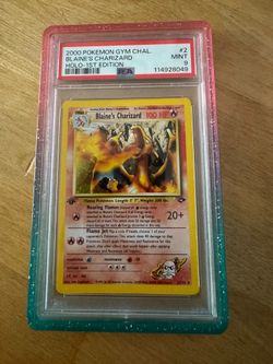 1st Edition Blaine’s Charizard PSA 9