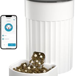 Automatic Cat Feeder 3L, 2.4G WiFi Auto Pet Food Dispenser for Cats and Small Dogs, Timed Cat Feeder Programmable Portion Size with APP Control & Alex