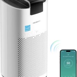 MORENTO Air Purifiers for Home Large Room Up to 2050 Ft? with PM 2.5 Air Quality Sensor, Smart WiFi and Sleep Mode, Hepa Air Purifier For Home Filters