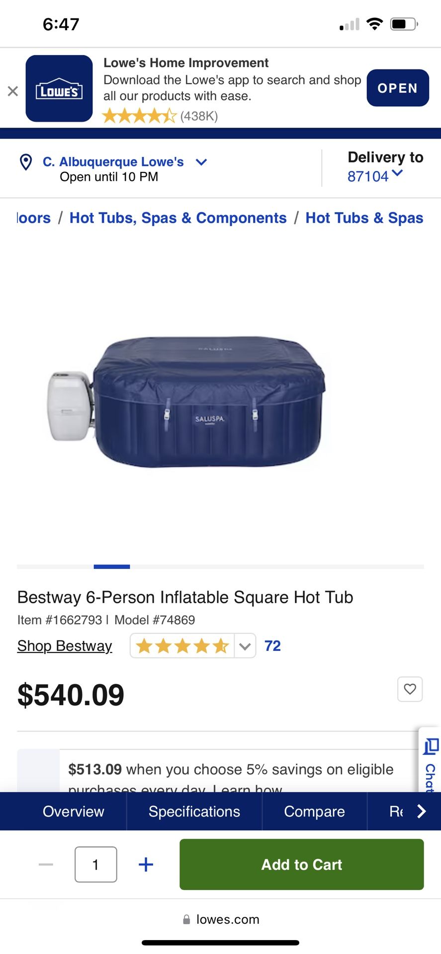 Brand New Hot Tub