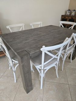 Restoration Hardware Dining Table and Chairs