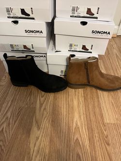 BRAND NEW BOXED LADIES SUPER SUEDE BOOTS. NON SKID BOTTOMS. SIZES 6.5 to 7. WAS $49.99!! SALE $20 or 2/$35🔥🔥