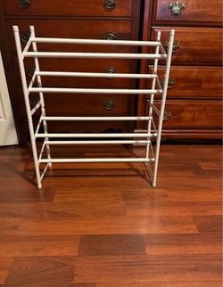 Three different ways to use White Freestanding Shoe Rack 5-Tier