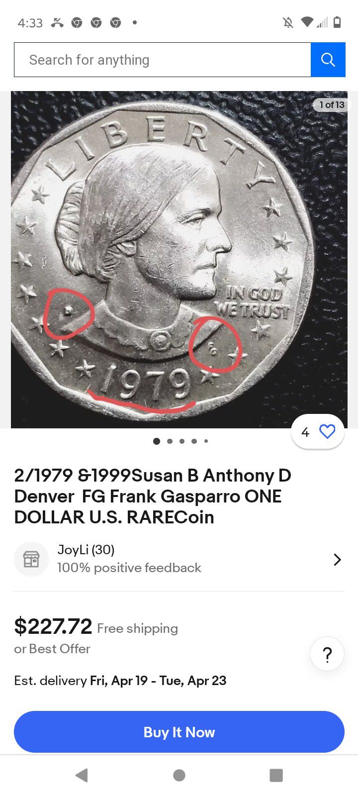 1979 2 Mint Mark On Both Of Them  Make Me A Offer 