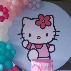 Hello Kittty Round Backdrop Cover 5FT (150CM) Party Decorations Supplies