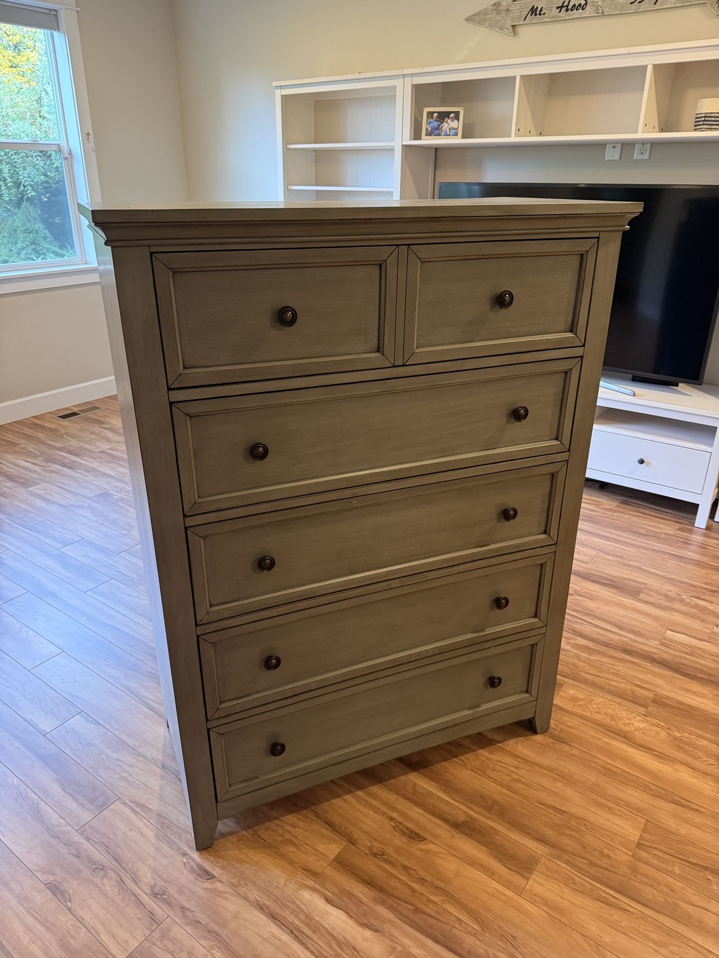 Modern Rustic Solid Wood Dresser — Never Used