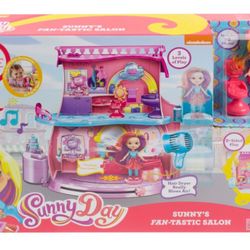 Nickelodeon Sunny Day's Fan-tastic Salon Playset, Doll, & Styling Tools *brand New In Box *3 Available*