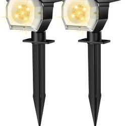 Solar Outdoor Lights, Solar Lights Outdoor Waterproof, Solar Spot Lights Outdoor with Auto On/Off and 3 Lighting Modes, Outdoor Lights for Garden Deco