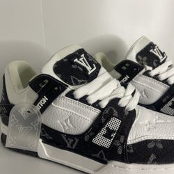 Black And White Luxury Sneakers for Men 