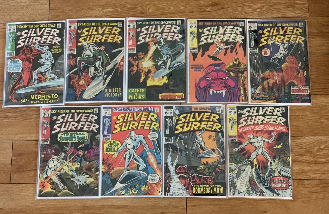 Silver Surfer Marvel Comic Book 60s Silver Age 