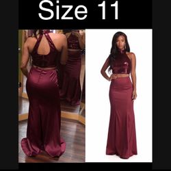Burgundy Dress Size 11