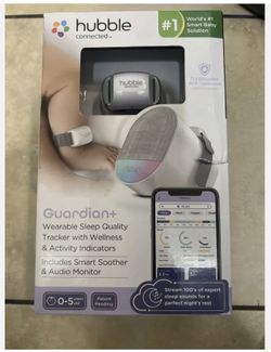 Hubble guardian plus + wearable sleep tracker audio baby monitor bundle/lot pack