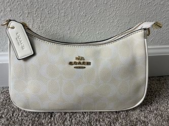 Coach New York White Leather Shoulder Bag