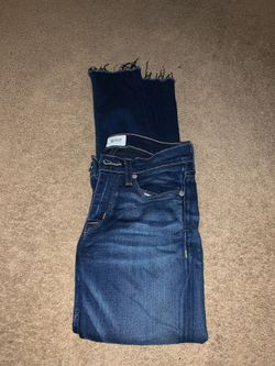 HUDSON women’s skinny jeans w/ fringed leg. Size 25 (1)