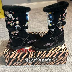 Ed Hardy Boots Size 7