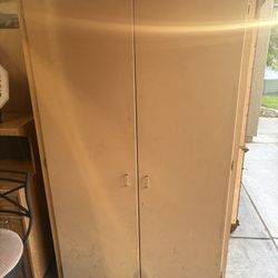 Large Wooden Garage Storage Cabinet 