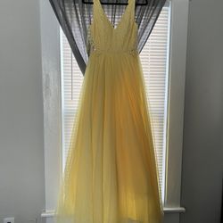 Prom Dress City Vibes Yellow A-Line