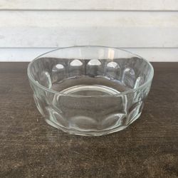 VINTAGE ARCOROC FRANCE GLASS BIG LARGE ROUND FRUIT BOWL DISH