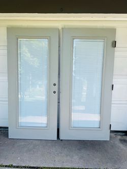 Exterior French Door With Built In Blind 72x79.25