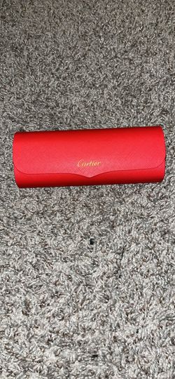 Cartier Rimless Sunglasses White Temples Gold Hardware + Red Case - Excellent Condition