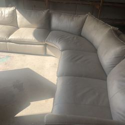 New Burnhardt Leather Sectional