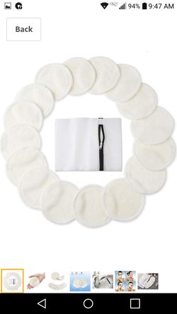 New! 16pk reusable makeup removable cotton pads
