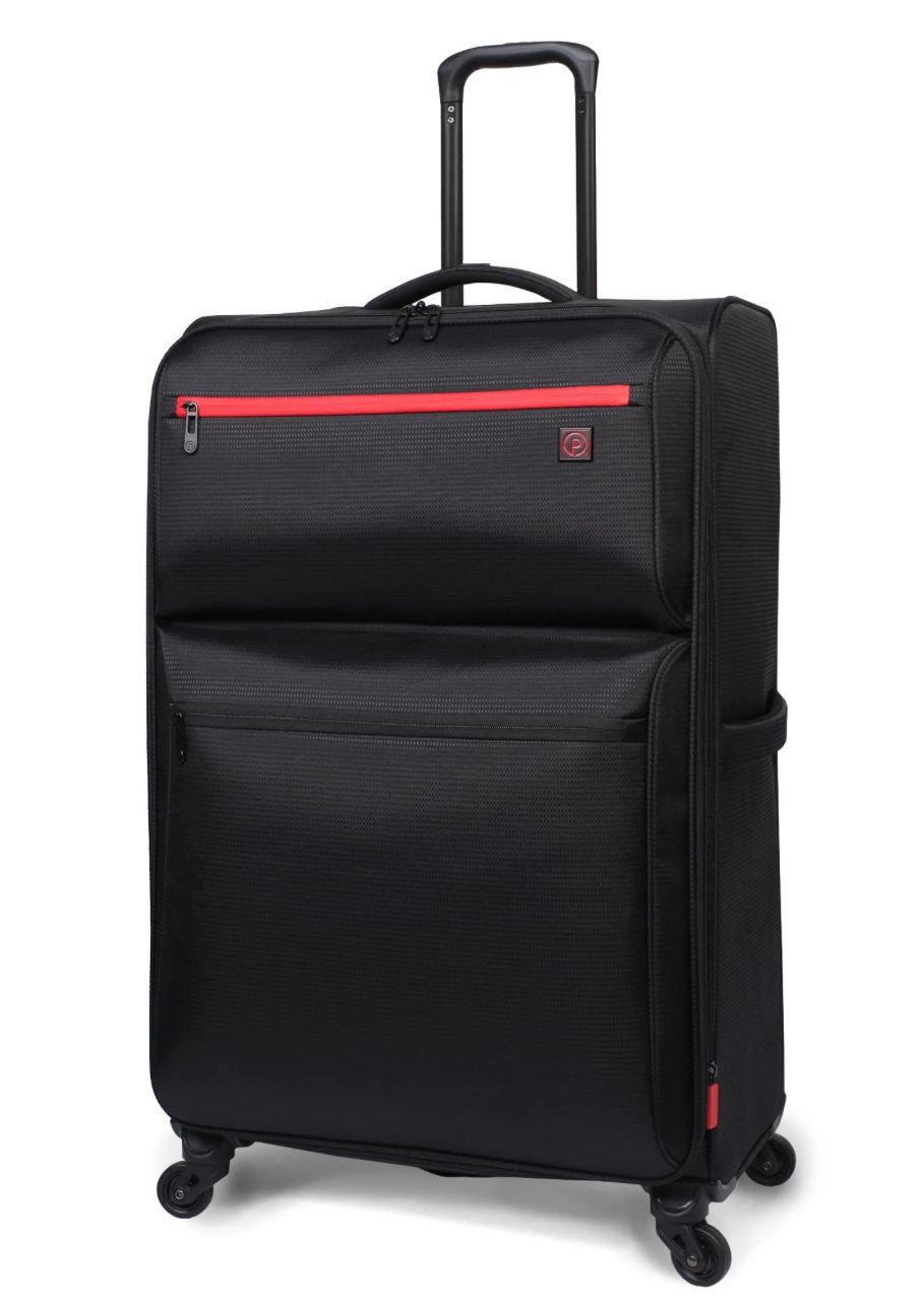 Black 30” travel checked luggage 360 spinner wheels - NEW