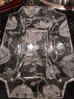 Crystal tray.