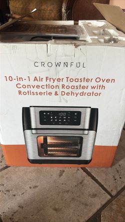 Crownful 10-in-1 Air Fryer Toaster Oven
