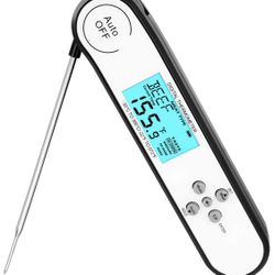 Digital Food Thermometer Instant Read Cooking Meat Candy Kitchen Thermometer with Backlight and Magnet for Oil Deep Fry BBQ Grill Smoker Thermometer