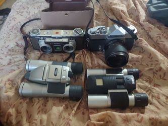 Vintage Camera and Binoculars Lot
