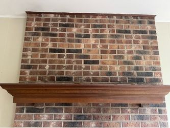 Crown moulded mantel